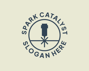 Laser Spark Metalwork logo design