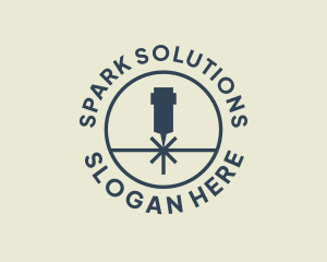 Laser Spark Metalwork logo design