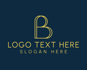 Professional Business Corporate Letter B logo