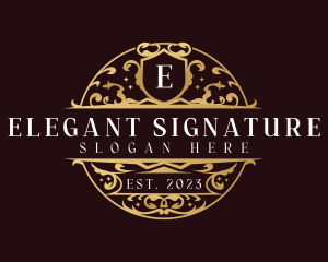 Luxury Elegant Ornamental logo design