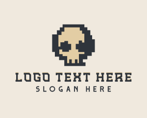 Pixel Skull Tech logo