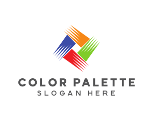 Colorful Brushstrokes logo design