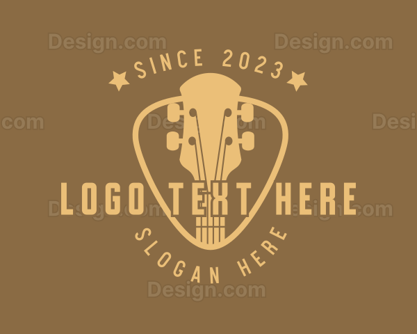 Guitar Instrument Band Logo