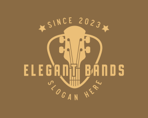  Guitar Instrument Band logo design