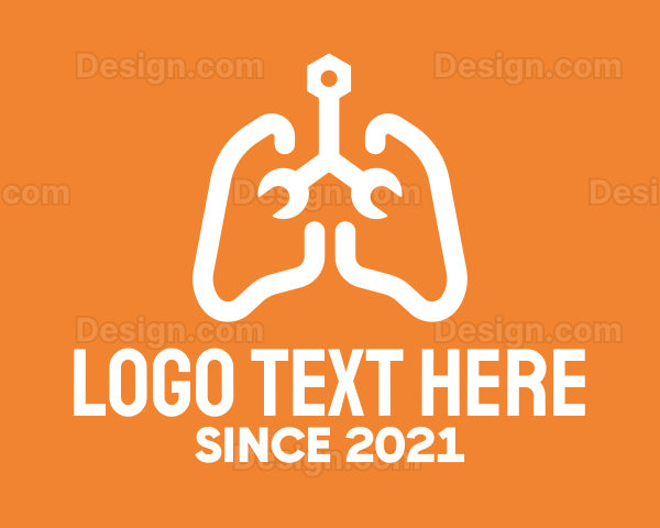 Respiratory Lungs Wrench Logo