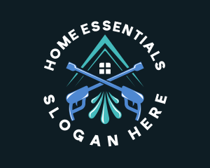 Pressure Washer Housekeeping logo design