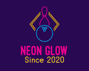 Neon Bowling Game logo