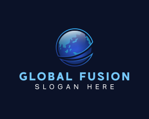 Global World Sphere logo design