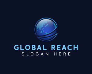 Global World Sphere logo design