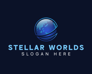 Global World Sphere logo design