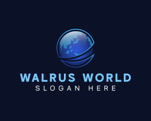 Global World Sphere logo design