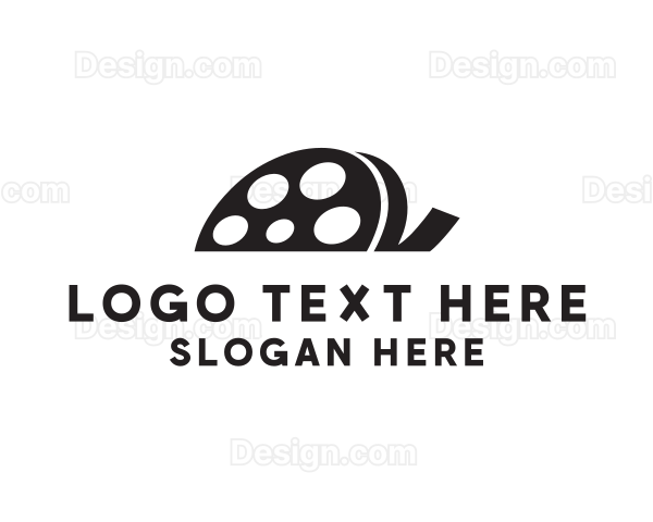 Monochromatic Film Reel Logo