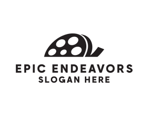 Monochromatic Film Reel logo