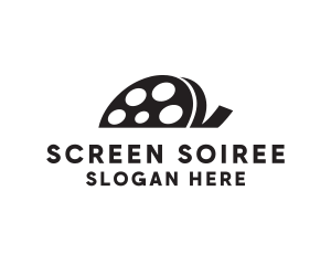 Monochromatic Film Reel logo design