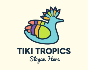 Tropical Bird Pinata logo design