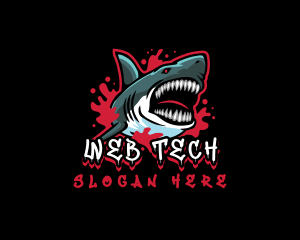 Savage  Shark Gaming  logo design