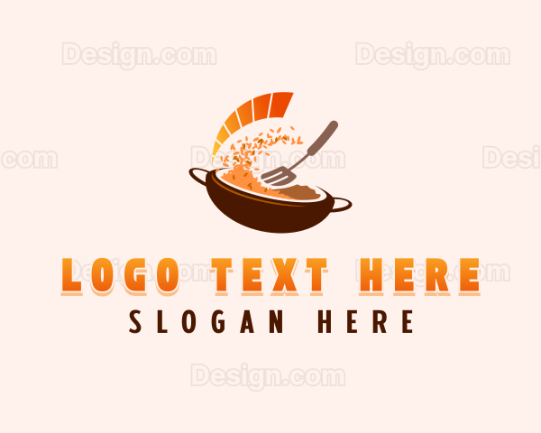 Fried Rice Cuisine Logo