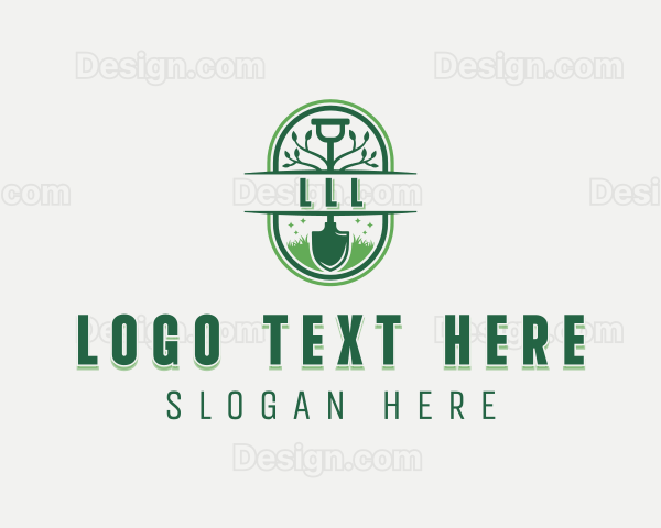 Garden Shovel Landscaper Logo