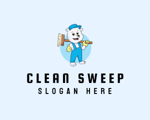 Polar Bear Sweeper logo design