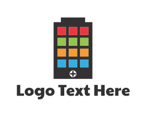 App - Colorful Battery App logo design