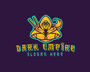 Samurai Ninja Character Esport logo design