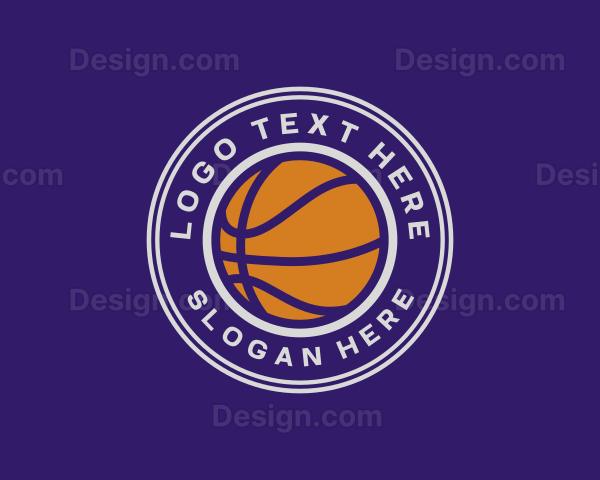 Basketball Sports Varsity Logo