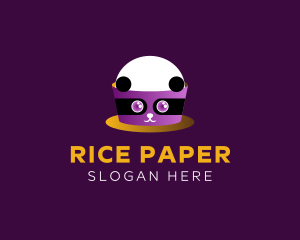 Panda Rice Bowl logo design