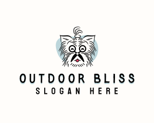 Scissors Dog Grooming Logo