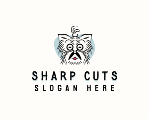 Scissors Dog Grooming logo design