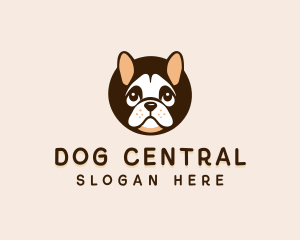 Puppy Dog Bulldog logo design