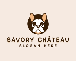 Puppy Dog Bulldog logo design