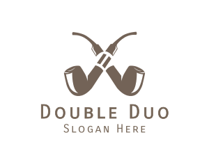 Double Pipe Cigar logo design