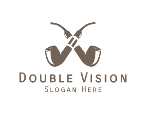 Double Pipe Cigar logo design