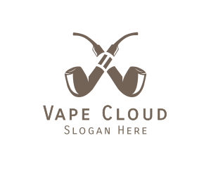 Double Pipe Cigar logo design