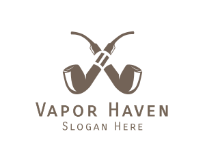 Double Pipe Cigar logo design