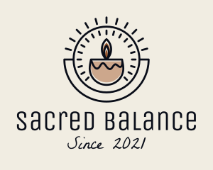 Boho Candle Decoration  logo design