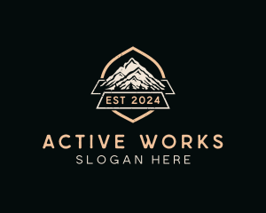 Mountain Hiker Adventure logo design