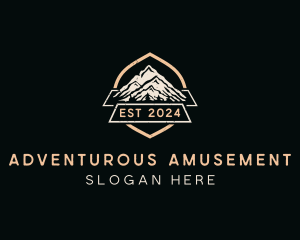 Mountain Hiker Adventure logo design