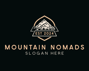 Mountain Hiker Adventure logo design