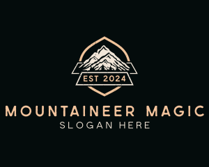 Mountain Hiker Adventure logo design