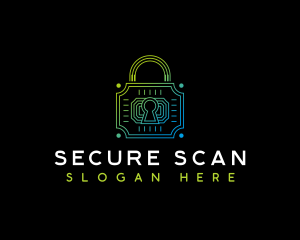 Security Padlock Technology logo design