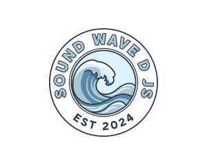 Wave Surfer Island logo design