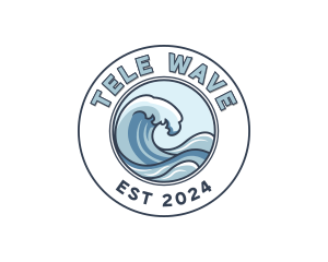 Wave Surfer Island logo design