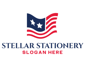 Stars Stripes Flag logo