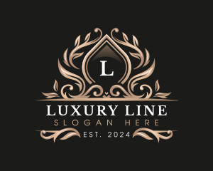 Ornament Luxury Floral logo design