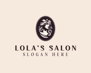 Hairstyling Woman Salon logo design