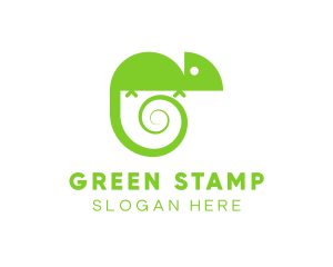 Chameleon Lizard Reptile logo design