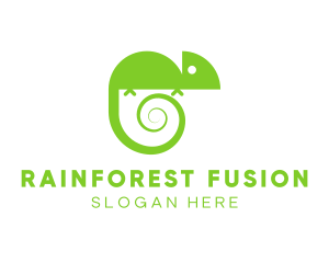Chameleon Lizard Reptile logo