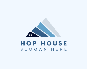 House Roof Home Improvement logo design