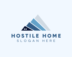 House Roof Home Improvement logo design